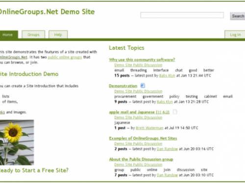 GroupServer Screenshot